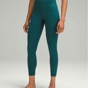 Lululemon Align High-Rise Pant With Pockets Storm Teal Green 25” Sz 4